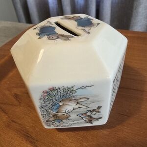 Wedgwood Peter Rabbit Octagonal (or Hexagonal) money box.